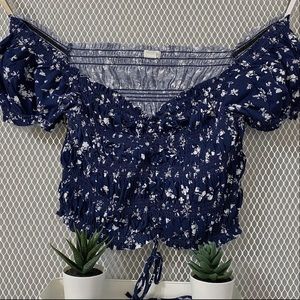 Off Shoulder Crop Top
